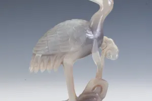 CRANE WITH THE FUNGUS OF IMMORTALITY (ONE OF TWO)