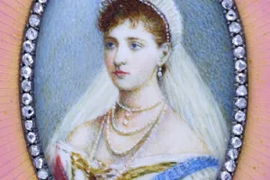 NOTEBOOK (CARNET DE BAL) WITH MINIATURE OF EMPRESS ALEXANDRA