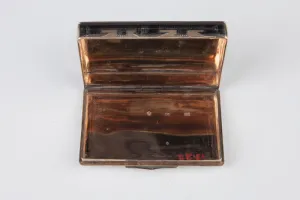 CIGARETTE BOX WITH EMPEROR NICHOLAS I CROSSING THE DANUBE