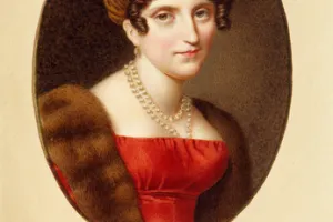 COUNTESS MARIE-CHARLOTTE-ALBERTINE DE LA FERRONNAYS, NÉE DU BOUCHET DE SOURCHES DE MONTSOREAU, FROM THE MIDDLETON WATERCOLOR ALBUM