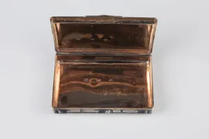 CIGARETTE BOX WITH EMPEROR NICHOLAS I CROSSING THE DANUBE