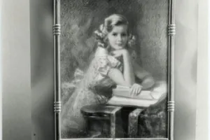 FRAME WITH MINIATURE PORTRAIT OF NEDENIA HUTTON