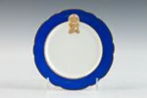 BUTTER PLATE FROM A SERVICE WITH MONOGRAMS OF GRAND DUKE SERGE AND ELIZABETH, ONE OF 10