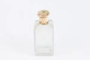 GLASS BOTTLE FROM A DRESSING TABLE SET