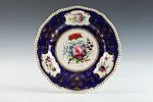 PLATE FROM A DINNER SERVICE, ONE OF 14