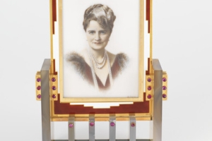 FRAME WITH MINIATURE OF MARJORIE MERRIWEATHER POST