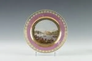 PLATE WITH VIEW OF THE KAMENNY OSTROV PALACE
