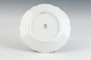 PLATE FROM A SERVICE WITH MONOGRAMS OF GRAND DUKE SERGE AND ELIZABETH, ONE OF 11