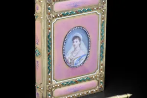 NOTEBOOK (CARNET DE BAL) WITH MINIATURE OF EMPRESS ALEXANDRA