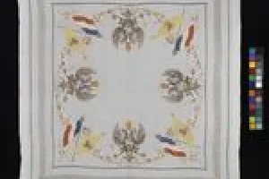TABLECLOTH CELEBRATING THE FRENCH-RUSSIAN ALLIANCE