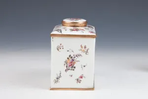 TEA CADDY FROM A TEA CASKET (ONE OF TWO)