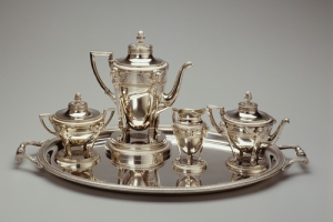 LARGE TRAY FROM A TEA AND COFFEE SERVICE