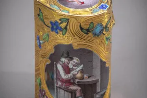 HEART-SHAPED BOX WITH DUTCH SCENES