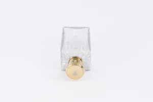 GLASS BOTTLE FROM A DRESSING TABLE SET