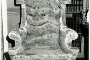 WING ARMCHAIR, ONE OF TWO