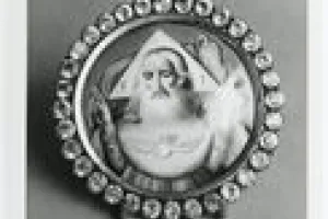 MEDALLION WITH GOD THE FATHER AND THE HOLY GHOST