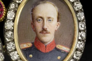 DOUBLE FRAME WITH PORTRAITS OF PETER, DUKE OF OLDENBOURG, AND GRAND DUCHESS OLGA