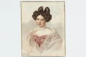 EKATERINA PAVLOVNA BAKUNINA FROM THE MIDDLETON WATERCOLOR ALBUM