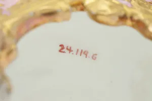 TWO-LEVEL FRUIT STAND FROM A DESSERT SERVICE, ONE OF FOUR