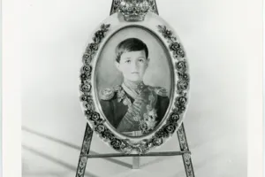 FRAME WITH MINIATURE PORTRAIT OF GRAND DUKE ALEXEI NIKOLAEVICH