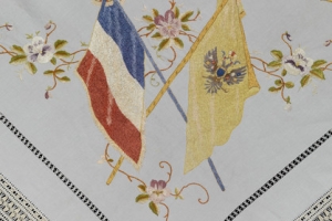 TABLECLOTH CELEBRATING THE FRENCH-RUSSIAN ALLIANCE