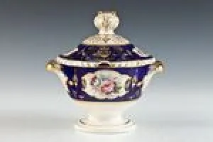 ROUND TUREEN FROM A DINNER SERVICE