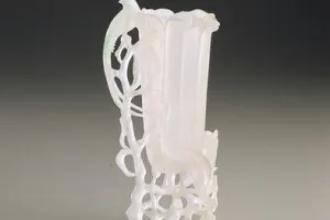 VASE IN THE FORM OF TRUMPET FLOWERS