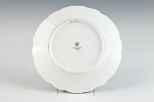PLATE FROM A SERVICE WITH MONOGRAMS OF GRAND DUKE SERGE AND ELIZABETH, ONE OF 11