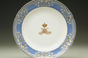 SOUP PLATE FROM THE SERVICE FOR HIS MAJESTY THE TSAREVICH'S OWN DACHA, ONE OF 12