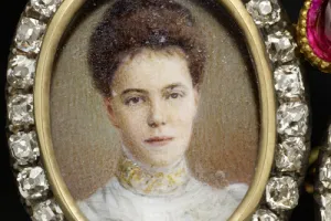 DOUBLE FRAME WITH PORTRAITS OF PETER, DUKE OF OLDENBOURG, AND GRAND DUCHESS OLGA