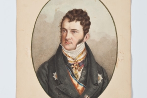 COUNT LUDWIG VON LEBZELTERN FROM THE MIDDLETON WATERCOLOR ALBUM