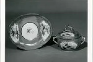 TRAY FROM COVERED BOWL (PLATEAU FROM ECUELLE)