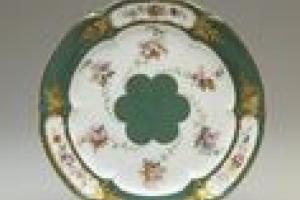 DINNER PLATE FROM THE GREEN SERVICE, ONE OF THREE (LATER ADDITION)
