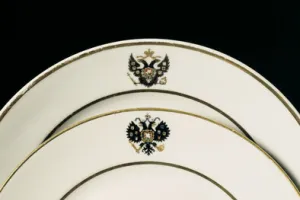 SOUP PLATE, ONE OF TWO