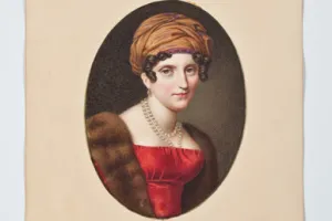COUNTESS MARIE-CHARLOTTE-ALBERTINE DE LA FERRONNAYS, NÉE DU BOUCHET DE SOURCHES DE MONTSOREAU, FROM THE MIDDLETON WATERCOLOR ALBUM