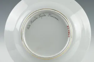 PLATE WITH VIEW OF THE GREAT CASCADE AT PAVLOVSK