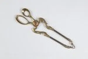 TONGS FROM A SET OF FIREPLACE TOOLS