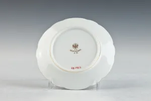 PLATE FROM A SERVICE WITH MONOGRAMS OF GRAND DUKE SERGE AND ELIZABETH, ONE OF FOUR