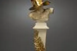 FIGURINE OF A WARRIOR (ONE OF TWO)