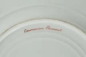 BIRD PLATE, ONE OF 12