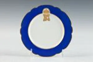 BUTTER PLATE FROM A SERVICE WITH MONOGRAMS OF GRAND DUKE SERGE AND ELIZABETH, ONE OF 10