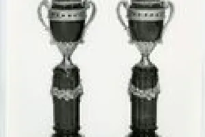 PAIR OF PERFUME BURNERS (CASSOLETTES)