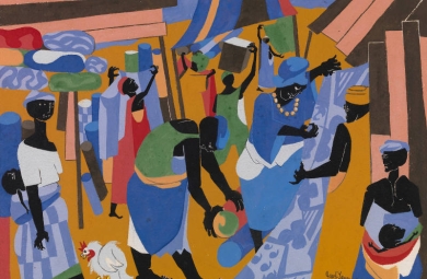 Jacob Lawrence Painting