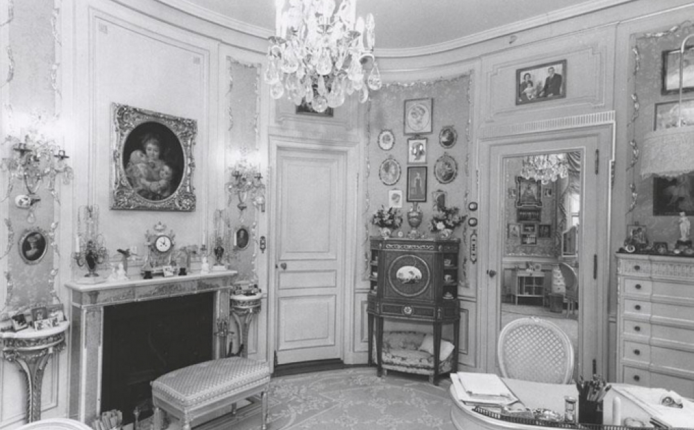 Historical view of Marjorie Post's dressing room at Hillwood, Washington DC