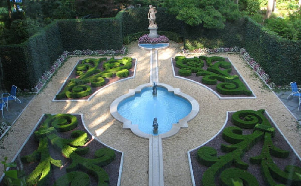 A view of the French Parterre at Hillwood