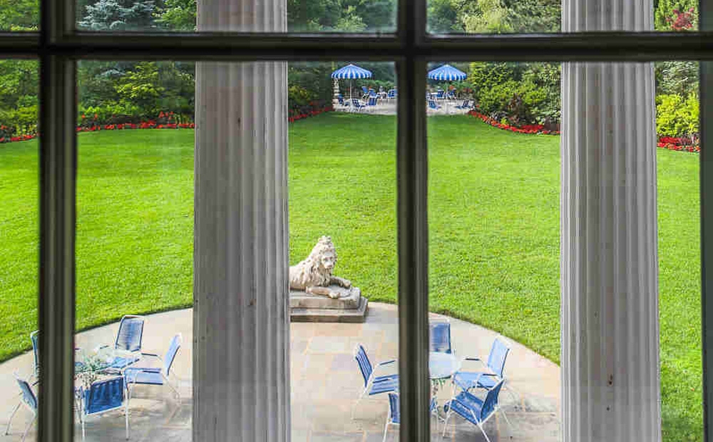 Lunar Lawn as seen from the second floor of the mansion