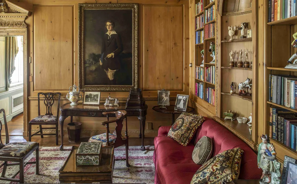 The second floor library
