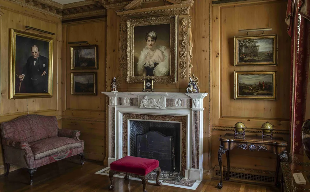 The second floor library
