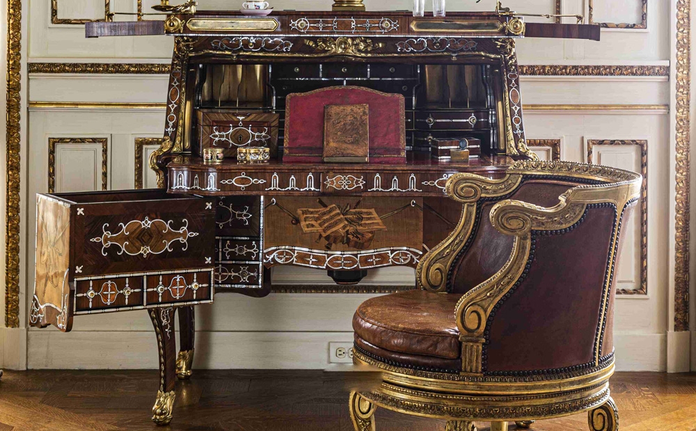 Furniture in the French drawing room