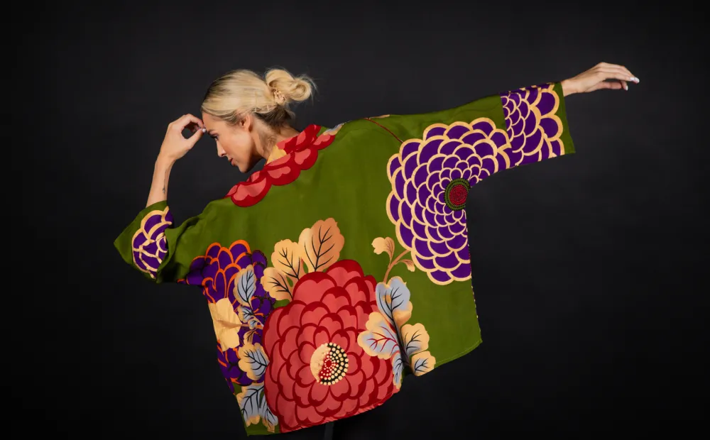 Silk jacket by Scarlett Silk Skirs